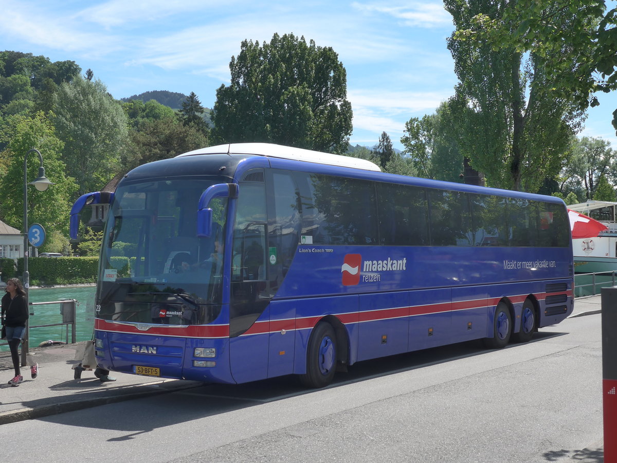 (171'411) - Aus Holland: Maaskant, Lith - Nr. 23/53-BFT-5 - MAN am 25. Mai 2016 bei der Schifflndte Thun