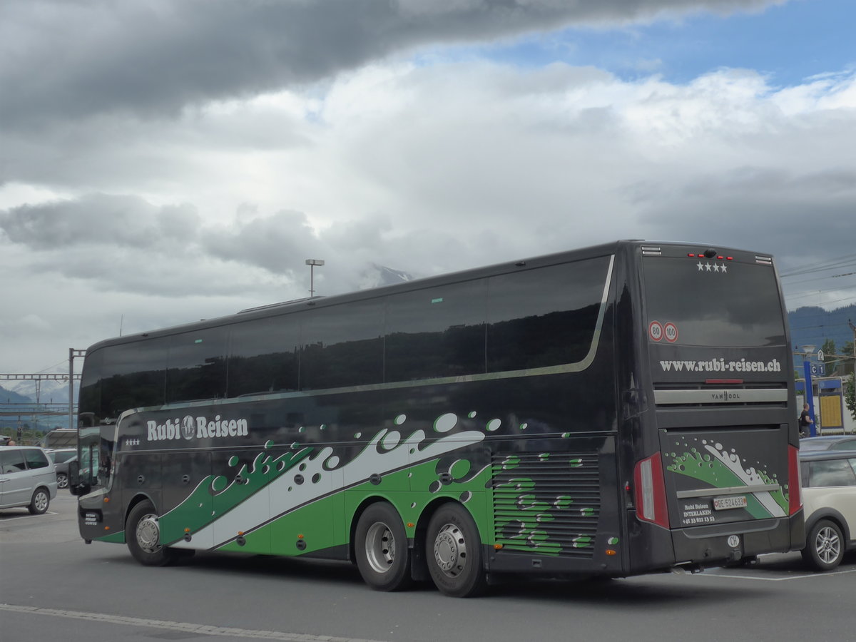 (171'670) - Rubi, Interlaken - BE 524'633 - Van Hool am 11. Juni 2016 beim Bahnhof Thun