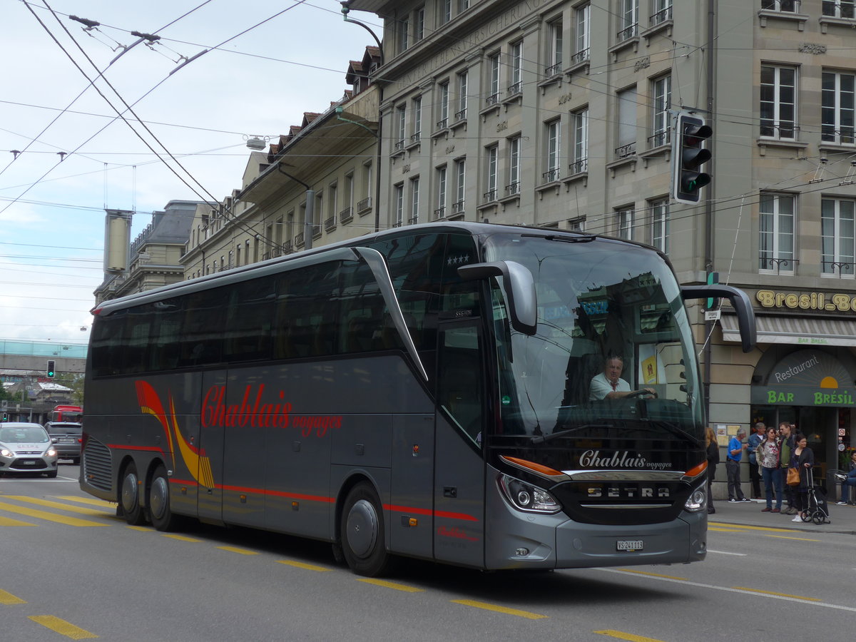 (171'860) - Chablais voyages, Bex - VS 241'113 - Setra am 13. Juni 2016 beim Bahnhof Bern