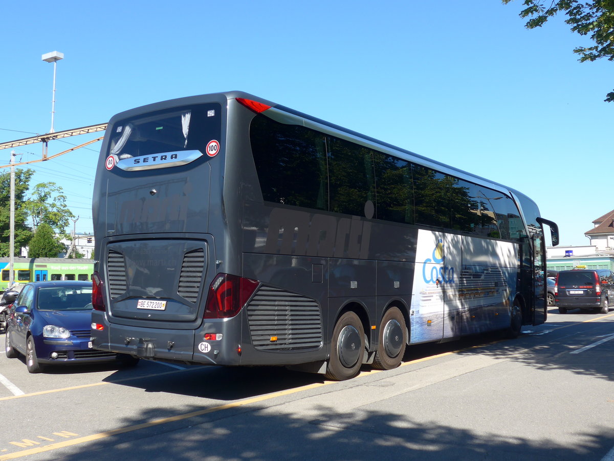 (171'937) - Marti, Kallnach - BE 572'200 - Setra am 23. Juni 2016 in Thun, CarTerminal