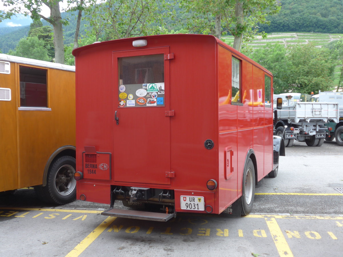 (172'104) - Schuler, Amsteg - UR 9031 - Berna/Hess (ex Hfliger, Luzern; ex M+3143) am 25. Juni 2016 in Aigle, Saurertreffen