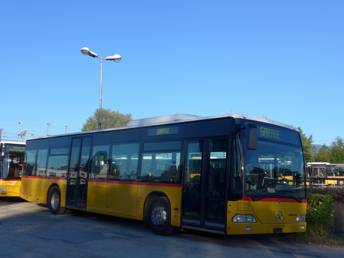 (172'802) - Interbus, Yverdon - Nr. 58 - Mercedes (ex Thepra, Stans Nr. 26) am 10. Juli 2016 in Yverdon, Postgarage