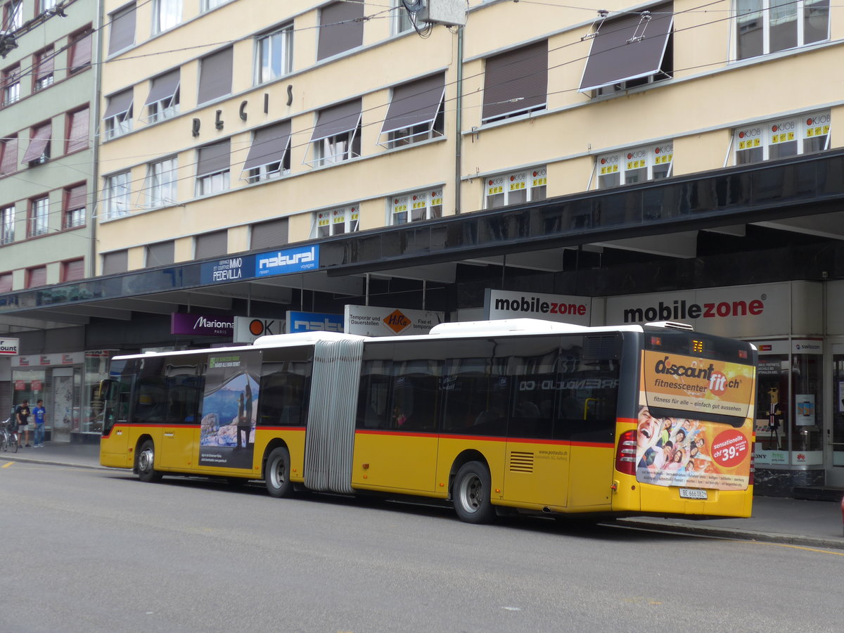 (173'611) - AVA Aarberg - Nr. 9/BE 666'082 - Mercedes am 1. August 2016 beim Bahnhof Biel