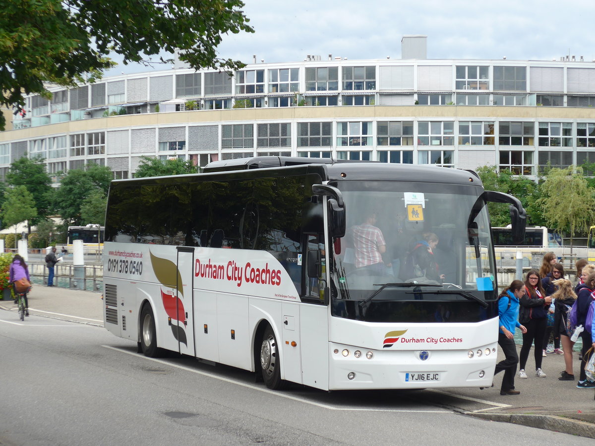 (173'636) - Aus England: Durham City Coaches, Durham - YJ16 EJC - Temsa am 5. August 2016 bei der Schifflndte Thun