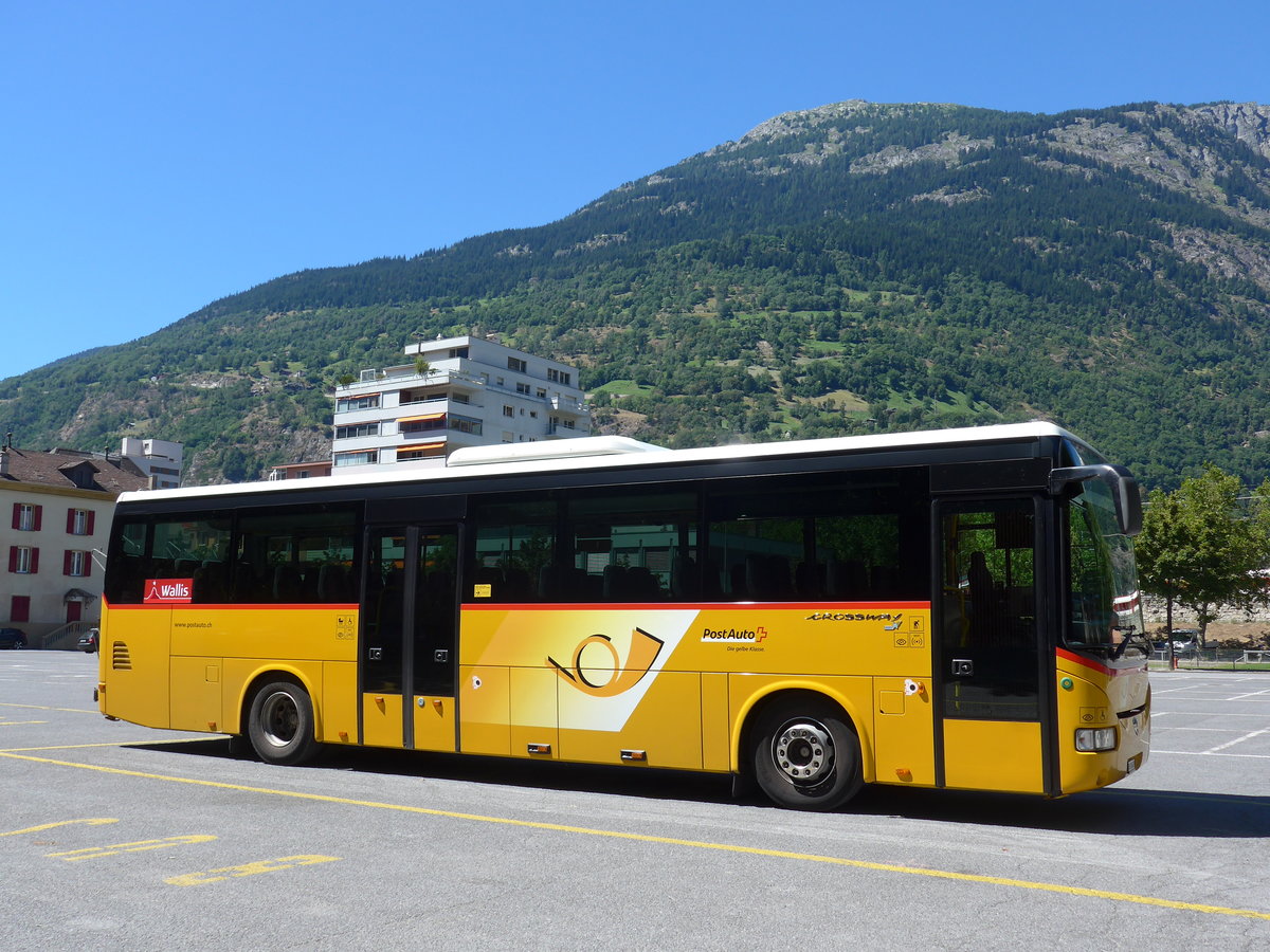 (173'650) - PostAuto Wallis - VS 354'603 - Irisbus am 7. August 2016 in Brig, Garage