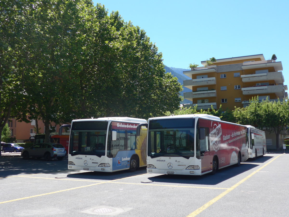 (173'660) - PostAuto Wallis - VS 241'961 - Mercedes am 7. August 2016 in Brig, Garage