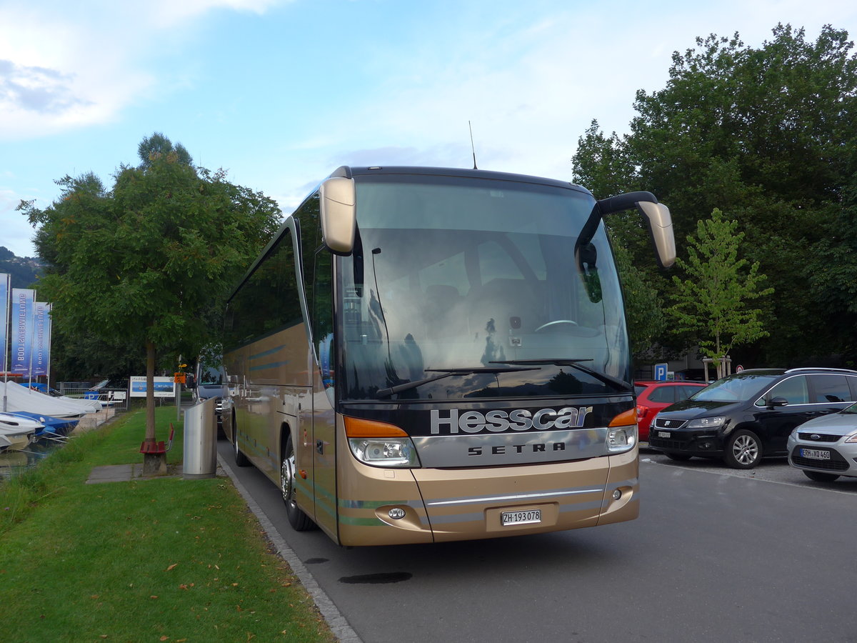 (173'909) - Hesscar, Embrach - ZH 193'078 - Setra am 17. August 2016 in Thun, Strandbad