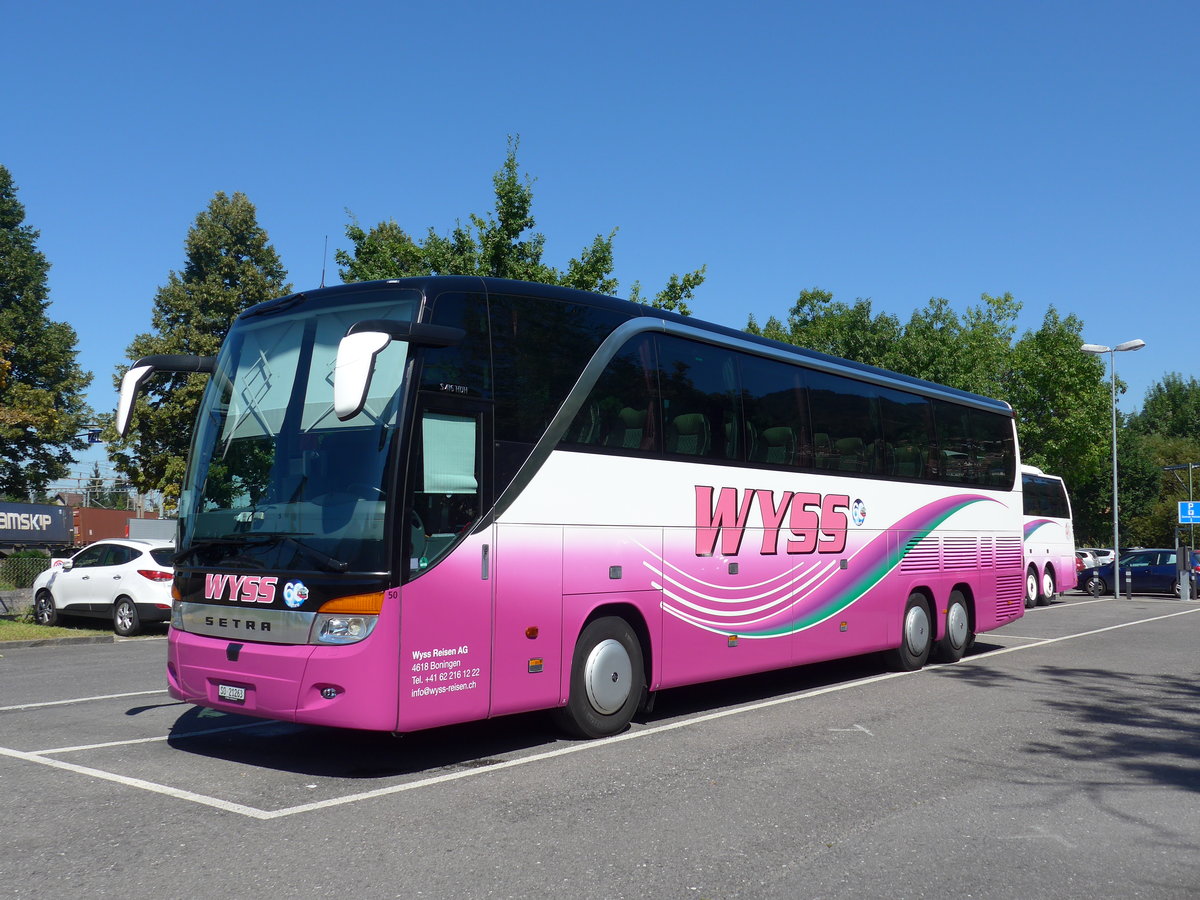 (174'280) - Wyss, Boningen - Nr. 50/SO 21'263 - Setra am 26. August 2016 in Thun, Seestrasse