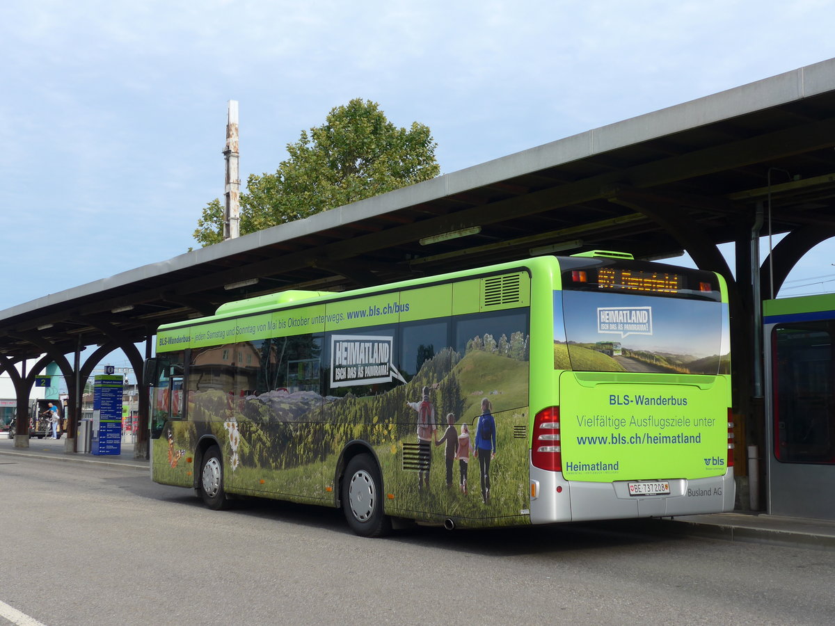 (174'466) - Busland, Burgdorf - Nr. 208/BE 737'208 - Mercedes am 4. September 2016 beim Bahnhof Burgdorf