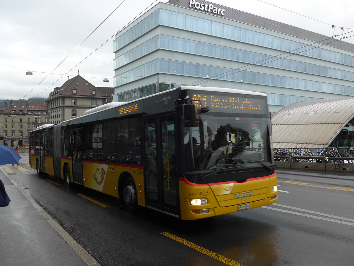 (174'562) - PostAuto Bern - Nr. 661/BE 610'548 - MAN am 5. September 2016 in Bern, Schanzenstrasse