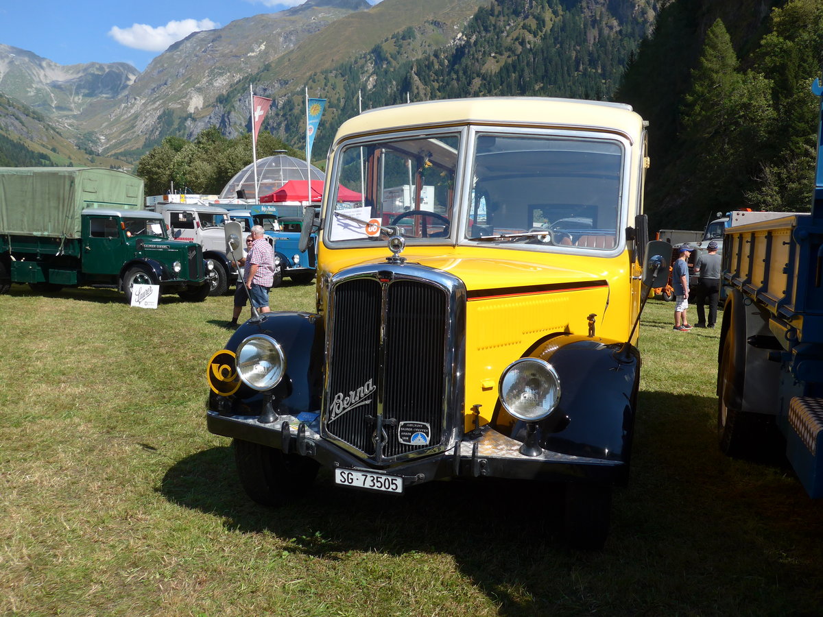 (174'711) - Baumgartner, Horn - Nr. 1/SG 73'505 - Berna/Hess (ex Chiesa, Minusio) am 10. September 2016 in Campo, Saurertreffen