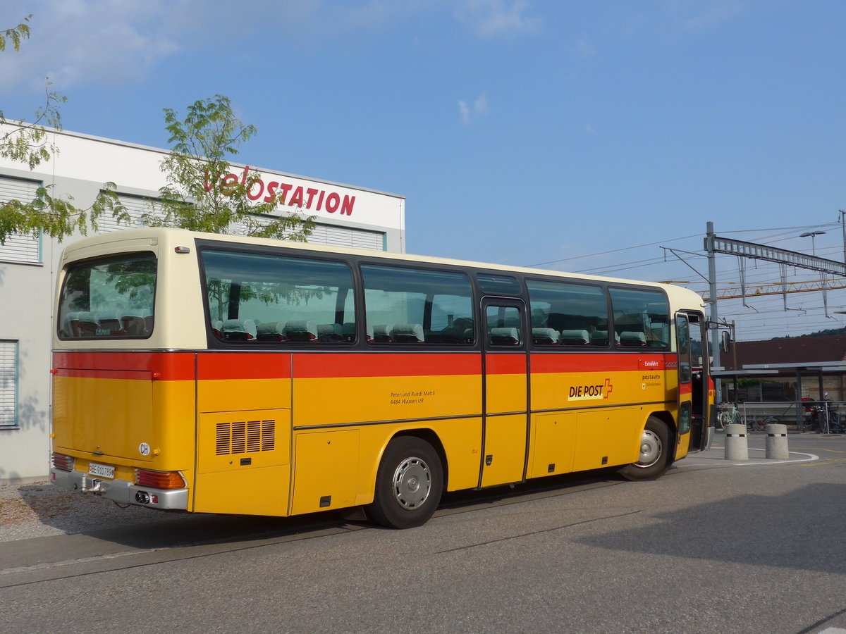 (174'854) - Buzzi, Bern - BE 910'789 - Mercedes (ex Mattli, Wassen) am 11. September 2016 beim Bahnhof Burgdorf