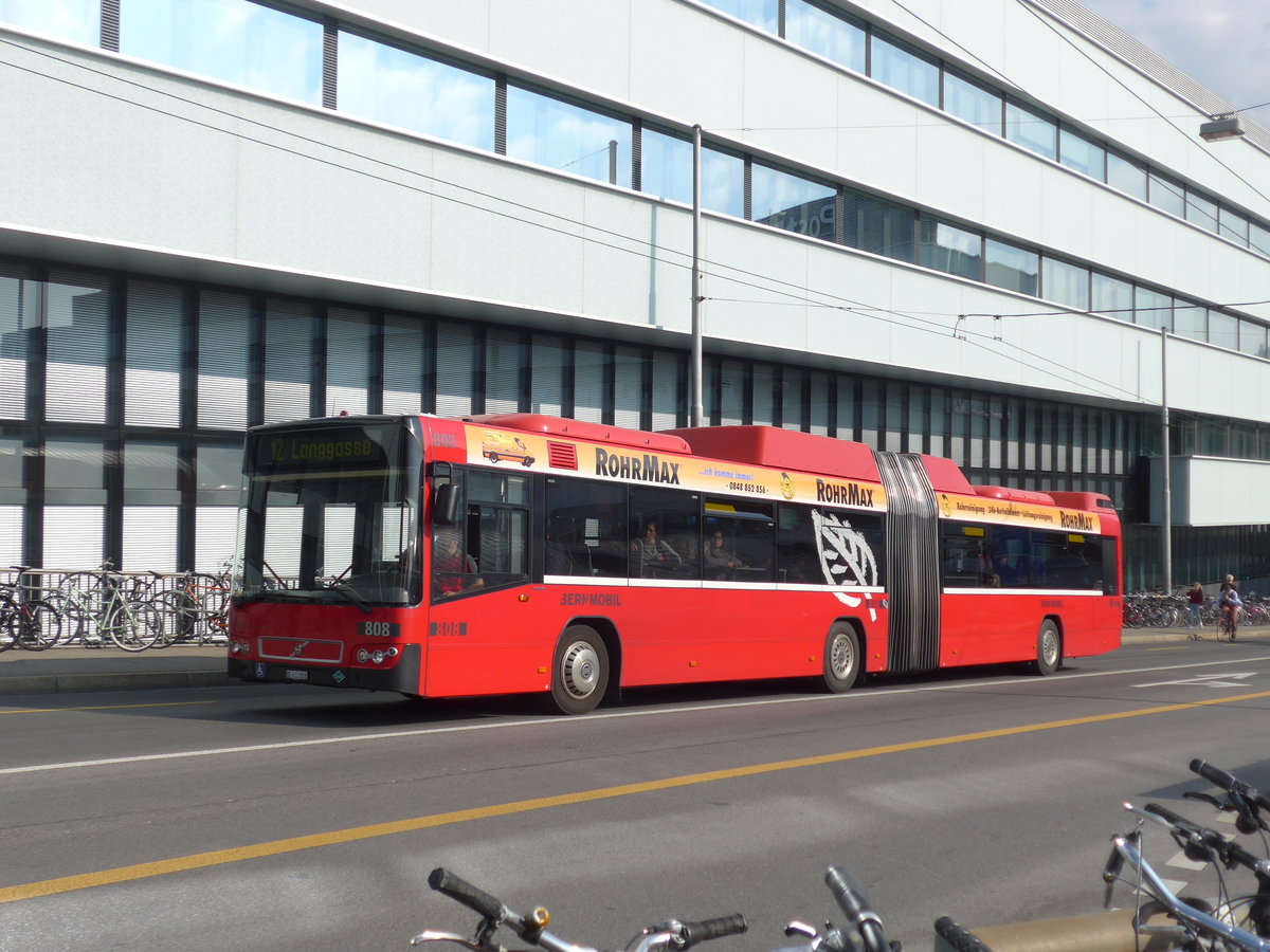 (175'238) - Bernmobil, Bern - Nr. 808/BE 612'808 - Volvo am 26. September 2016 in Bern, Schanzenstrasse