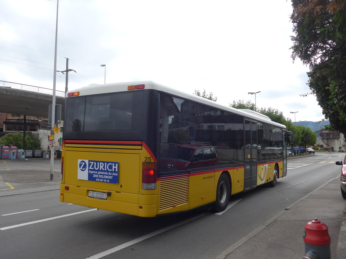 (175'482) - CarPostal Ouest - Nr. 25/JU 31'114 - Setra (ex P 25'660) am 7. Oktober 2016 beim Bahnhof Porrentruy