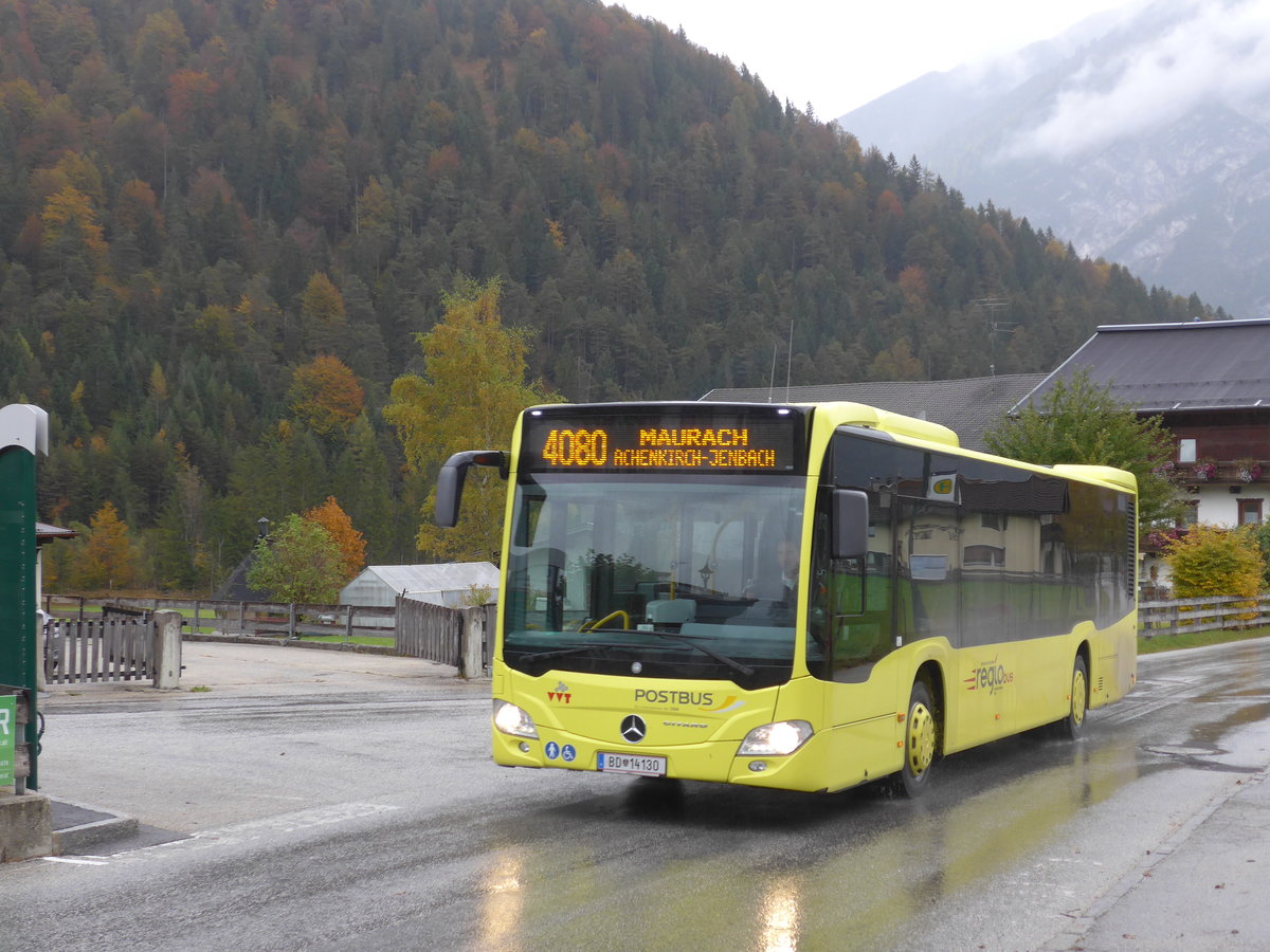 (175'982) - PostBus - BD 14'130 - Mercedes am 19. Oktober 2016 in Pertisau, Klausenhof