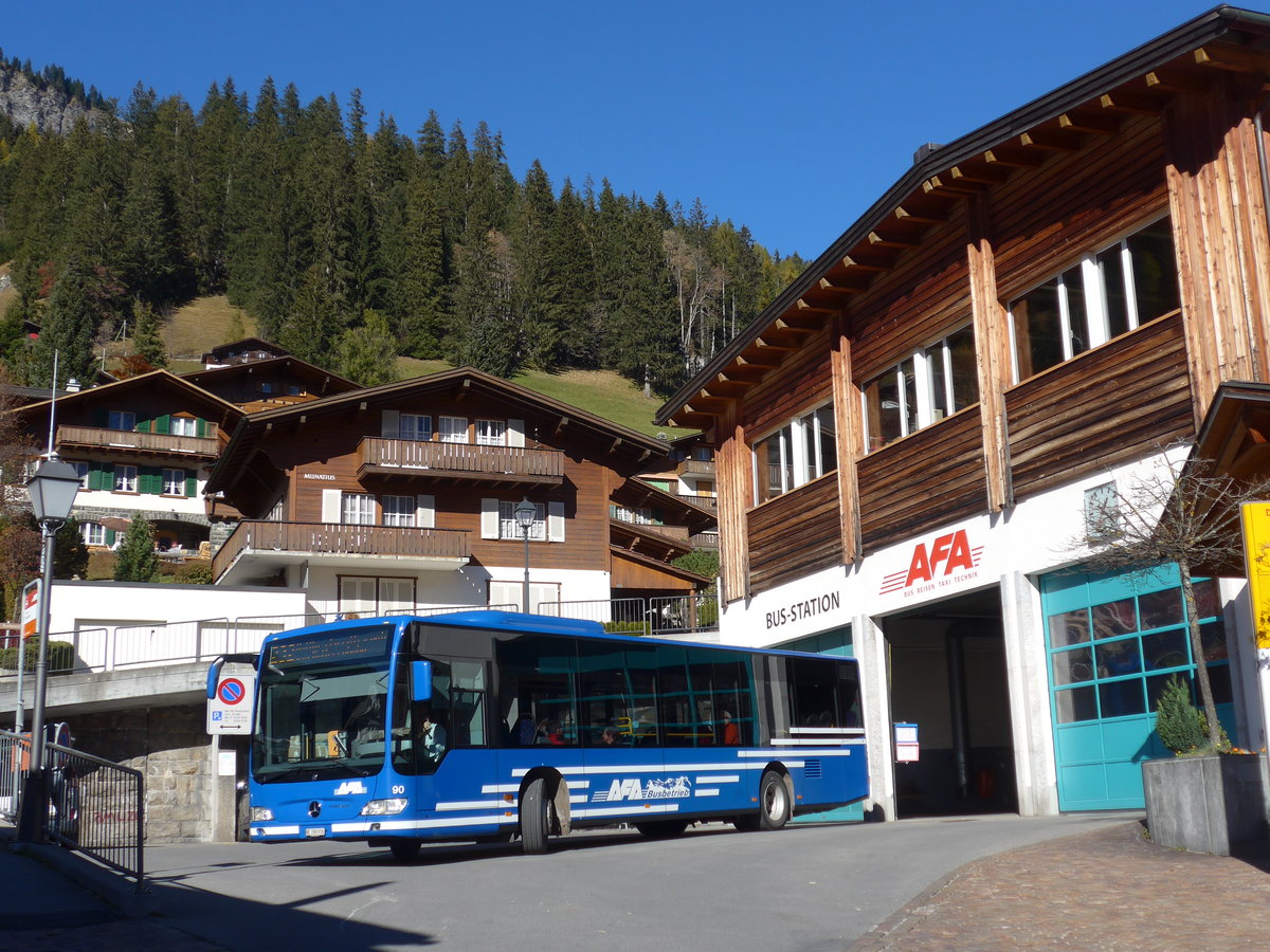 (176'345) - AFA Adelboden - Nr. 90/BE 398'916 - Mercedes am 29. Oktober 2016 beim Autobahnhof Adelboden