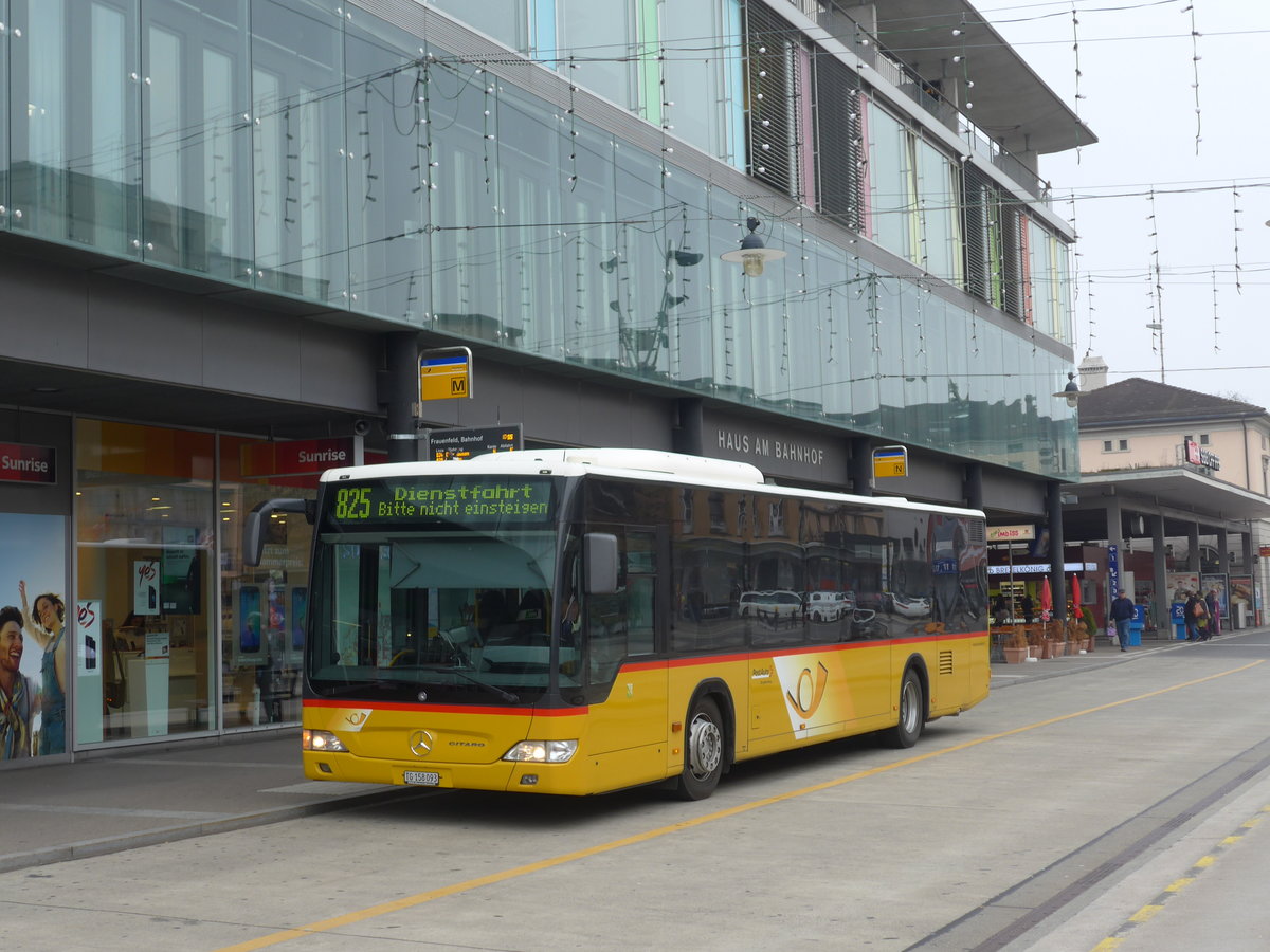 (176'492) - PostAuto Ostschweiz - TG 158'093 - Mercedes (ex Nr. 3) am 4. November 2016 beim Bahnhof Frauenfeld