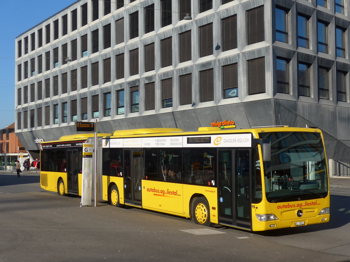 (176'902) - AAGL Liestal - Nr. 98/BL 28'824 - Mercedes am 5. Dezember 2016 beim Bahnhof Liestal