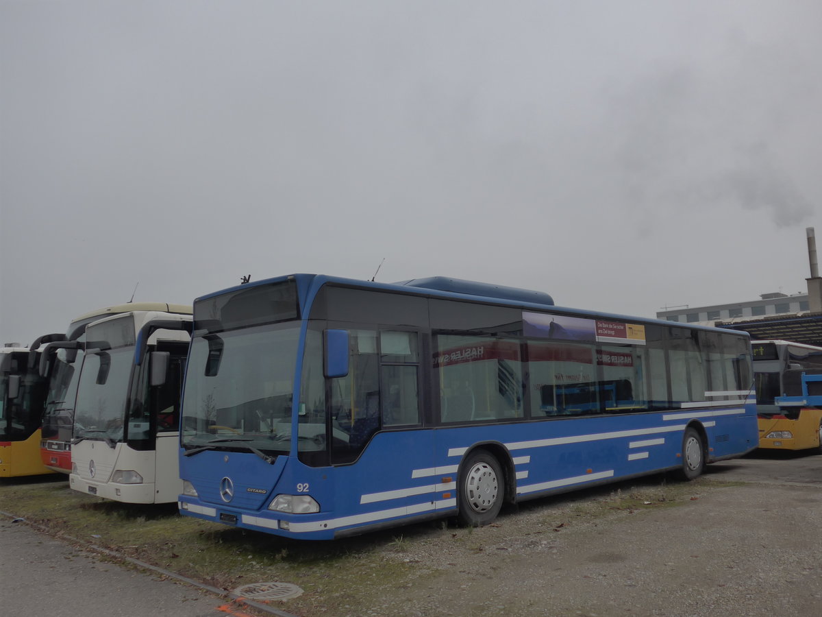 (177'007) - AFA Adelboden - Nr. 92 - Mercedes (ex Nr. 4) am 7. Dezember 2016 in Frauenfeld, Langdorfstrasse