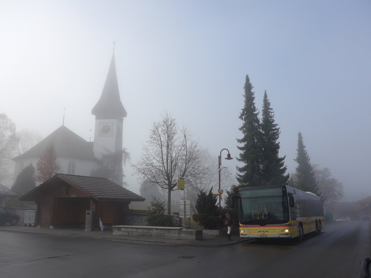 (177'223) - STI Thun - Nr. 132/BE 801'132 - MAN am 16. Dezember 2016 in Sigriswil, Dorf