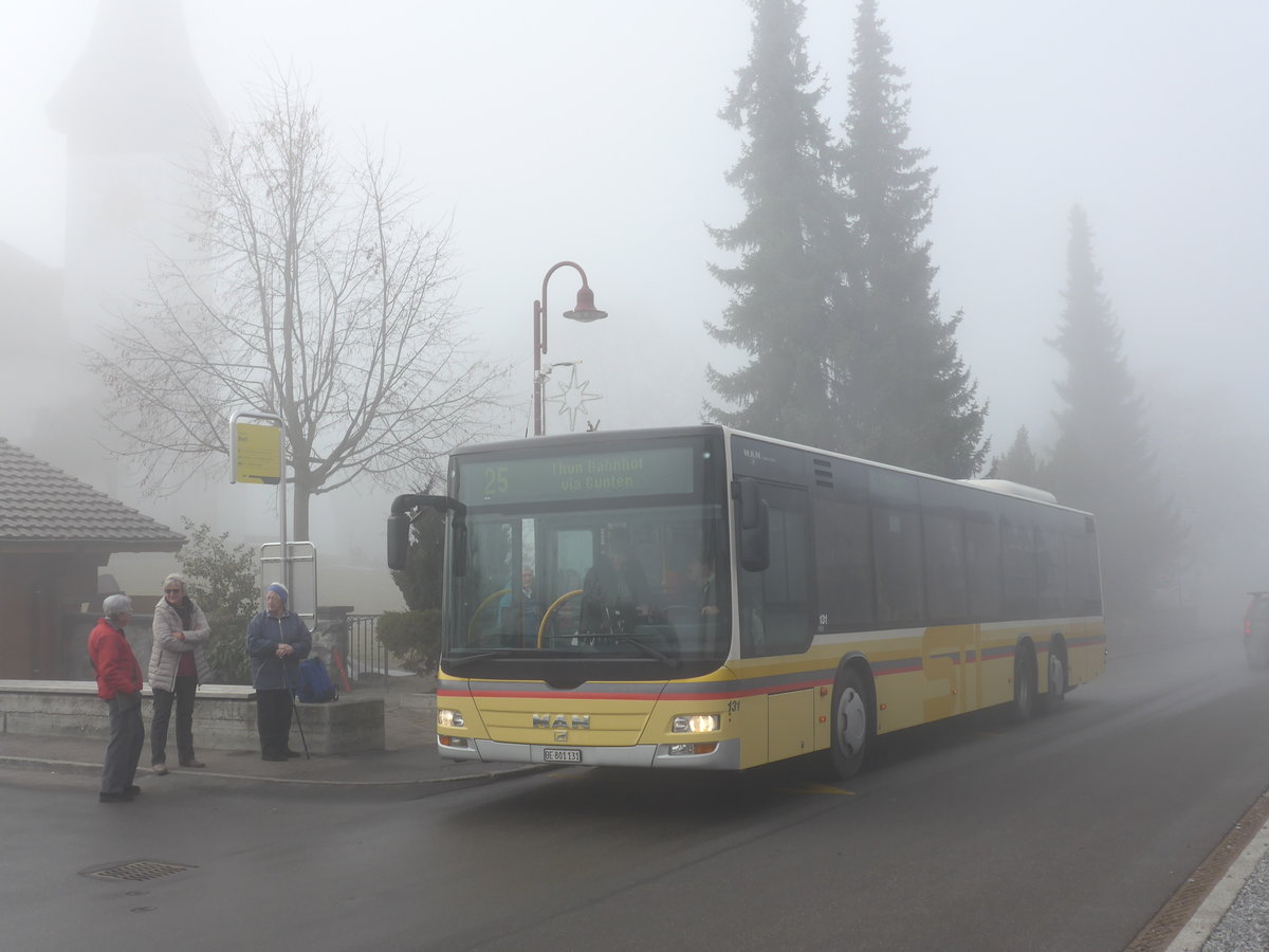 (177'228) - STI Thun - Nr. 131/BE 801'131 - MAN am 16. Dezember 2016 in Sigriswil, Dorf