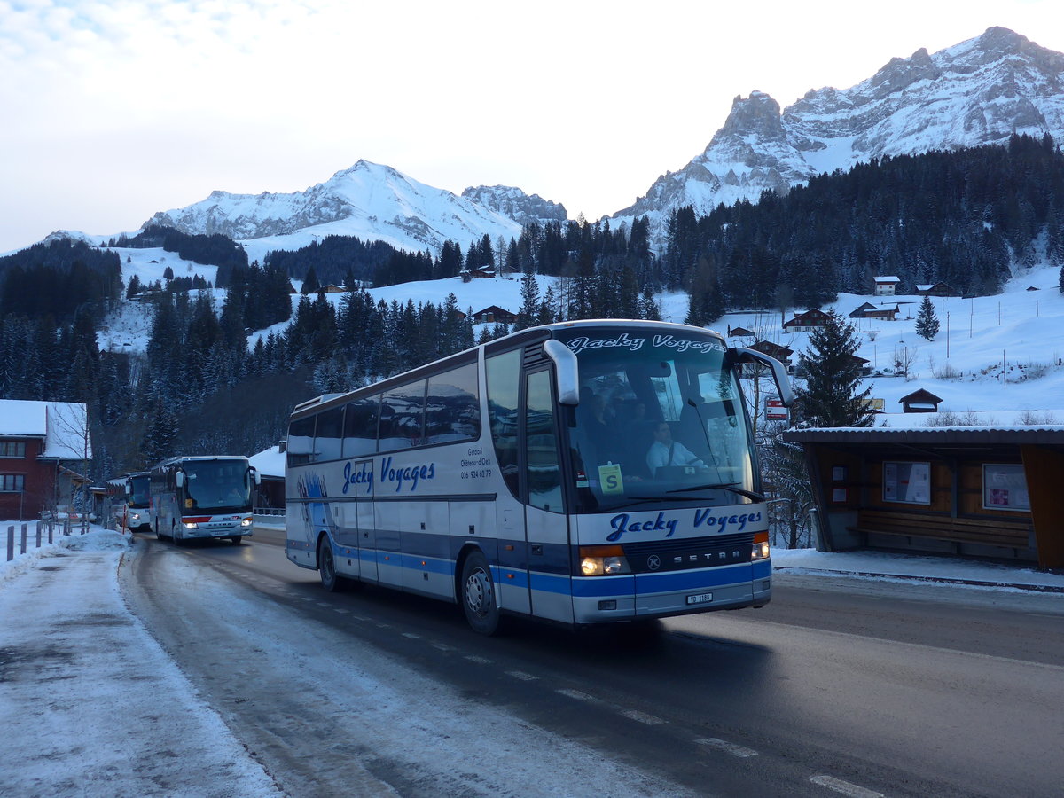 (177'671) - Jacky Voyages, Chteau-d'Oex - VD 1188 - Setra am 7. Januar 2017 in Adelboden, Oey