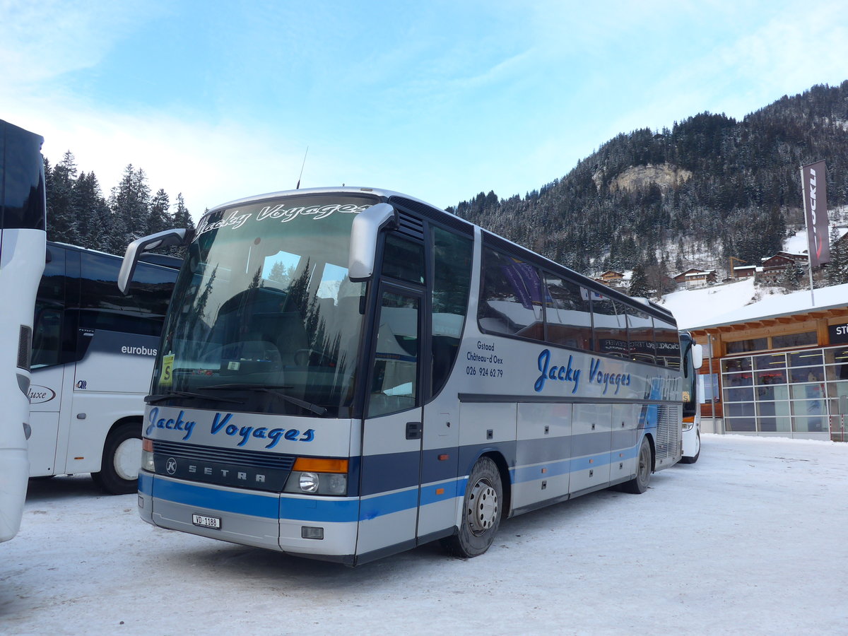 (177'770) - Jacky Voyages, Chteau-d'Oex - VD 1188 - Setra am 7. Januar 2017 in Adelboden, ASB