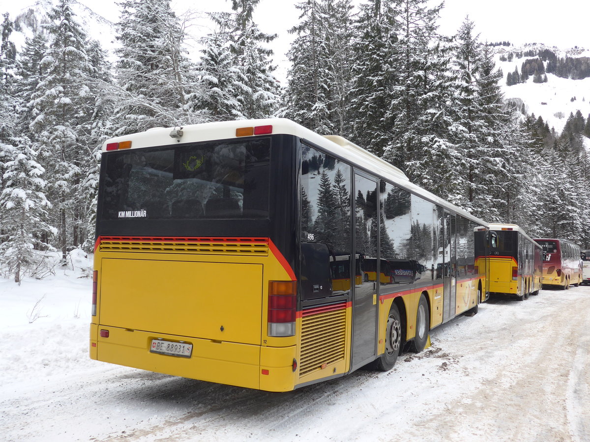 (177'814) - AVA Aarberg - Nr. 12/BE 88'931 - Setra (ex Nr. 11; ex Nr. 8) am 7. Januar 2017 in Adelboden, Unter dem Birg