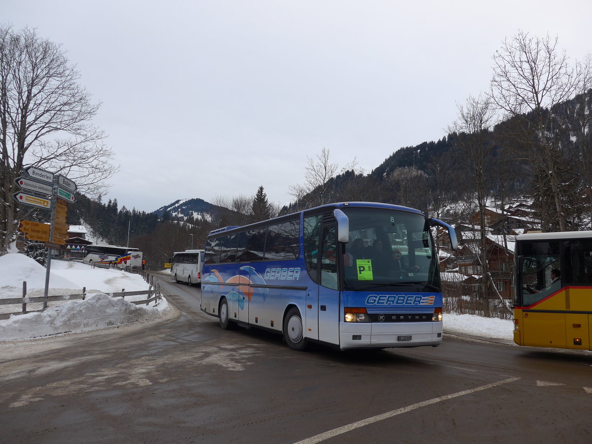 (177'897) - Gerber, Roggwil - Nr. 8/BE 228'665 - Setra am 7. Januar 2017 in Adelboden, Oey