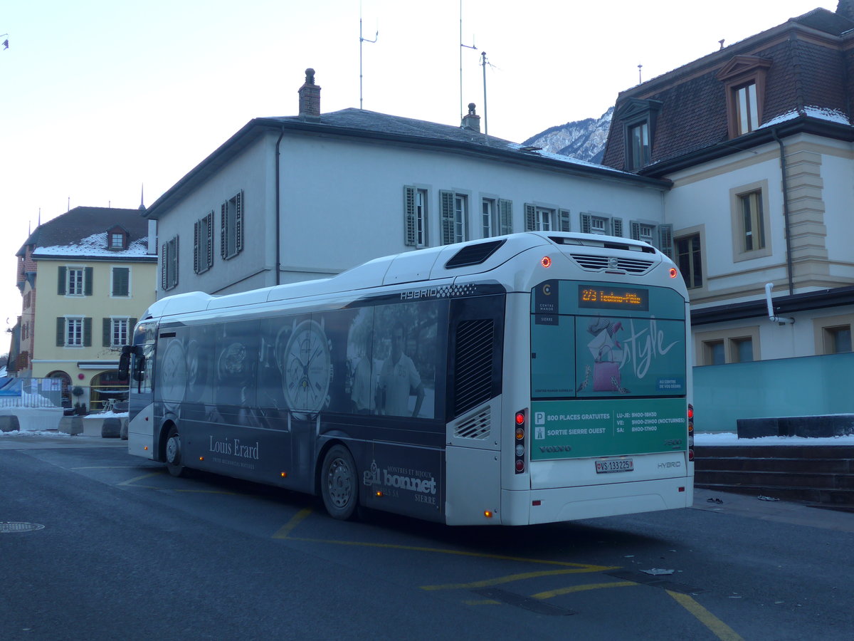 (178'077) - BS Sierre - VS 133'225 - Volvo am 21. Januar 2017 in Sierre, Htel de Ville CFF