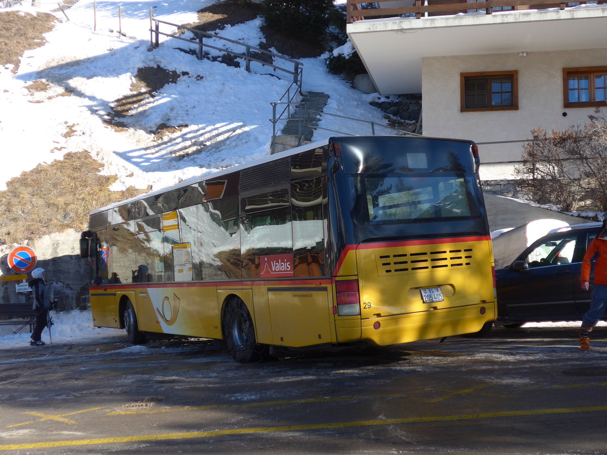 (178'112) - PostAuto Wallis - Nr. 29/VS 205'405 - Neoplan (ex TSAR, Sierre; ex Dysli, Bern Nr. 462) am 21. Januar 2017 in St-Luc, Post