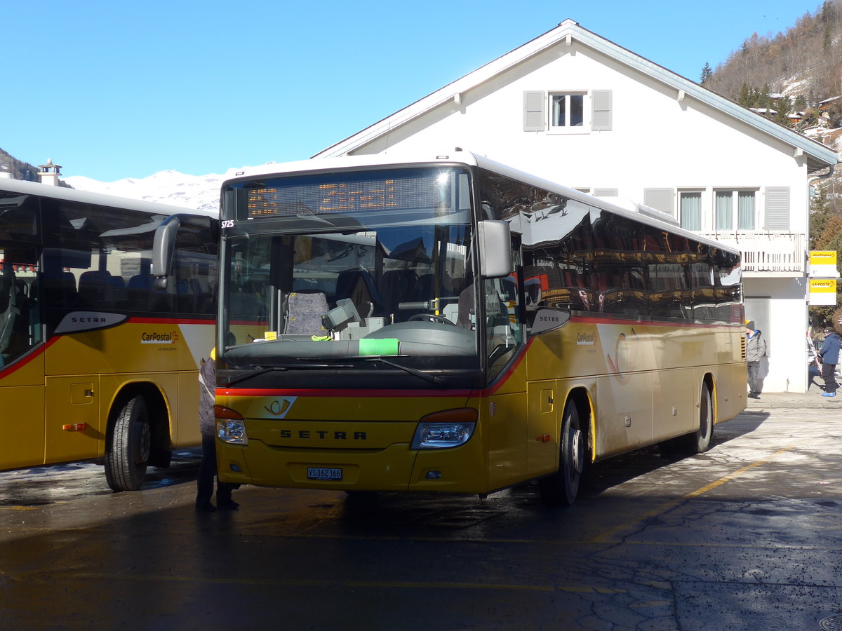 (178'122) - TSAR, Sierre - VS 162'366 - Setra am 21. Januar 2017 in Vissoie, Post