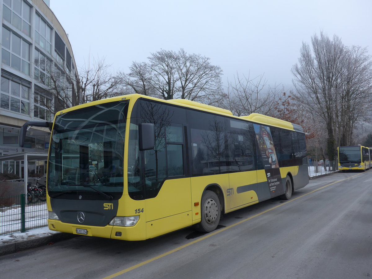 (178'153) - STI Thun - Nr. 154/BE 801'154 - Mercedes am 22. Januar 2017 bei der Schifflndte Thun