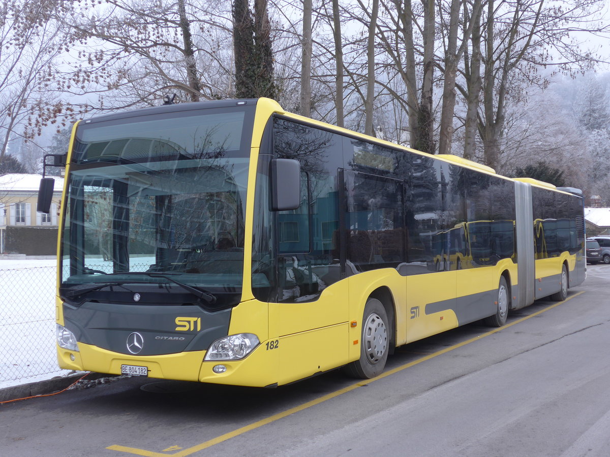 (178'155) - STI Thun - Nr. 182/BE 804'182 - Mercedes am 22. Januar 2017 bei der Schifflndte Thun