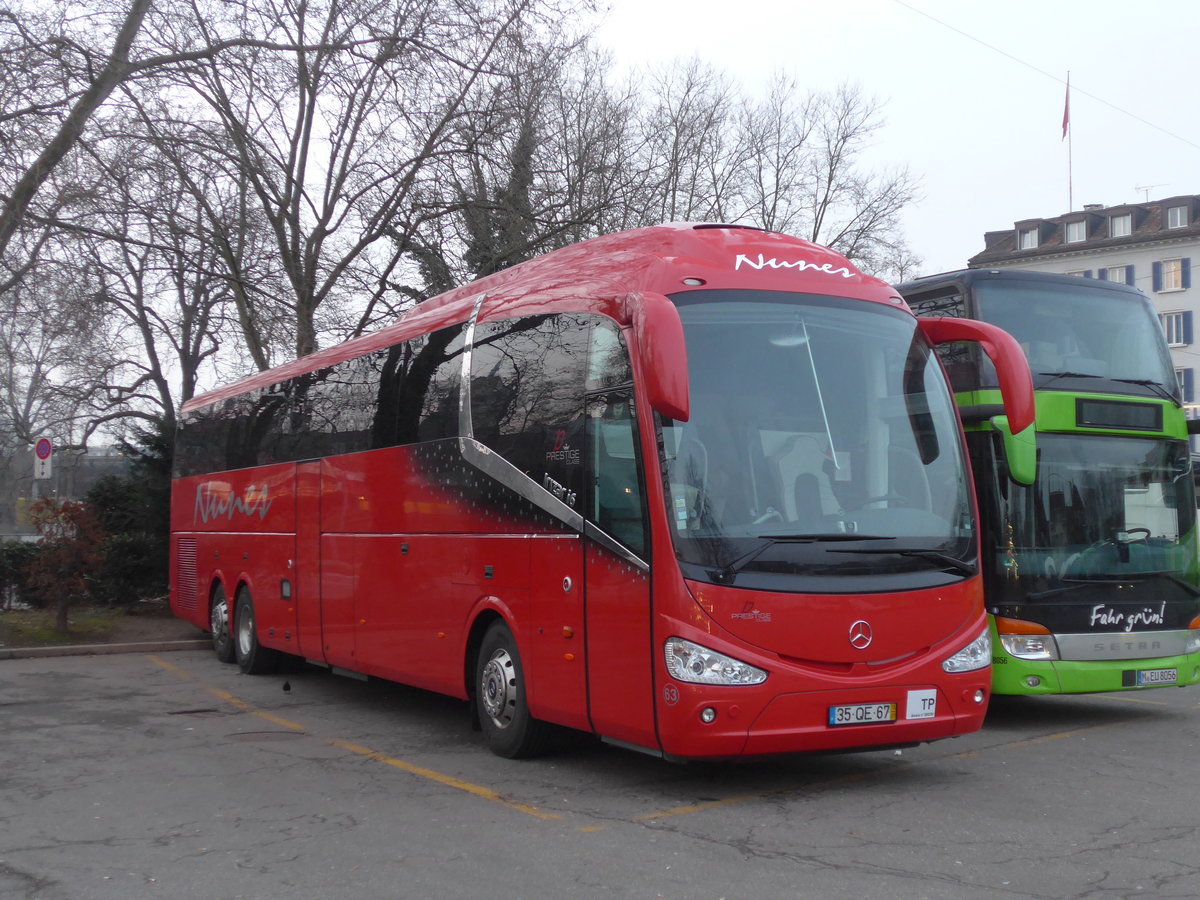 (178'432) - Aus Portugal: Nunes, Pvoa de Lanhoso - Nr. 63/35-QE-67 - Mercedes/Irizar am 10. Februar 2017 in Zrich, Sihlquai