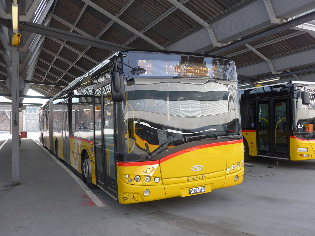 (178'512) - PostAuto Bern - Nr. 682/BE 813'682 - Solaris am 11. Februar 2017 in Bern, Postautostation