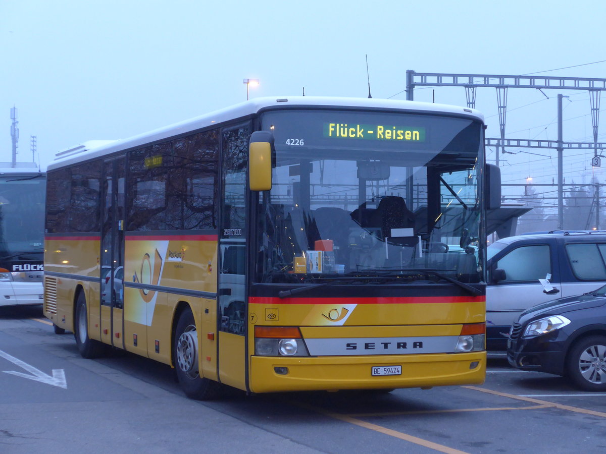 (178'515) - Flck, Brienz - Nr. 7/BE 59'424 - Setra am 13. Februar 2017 in Thun, CarTerminal