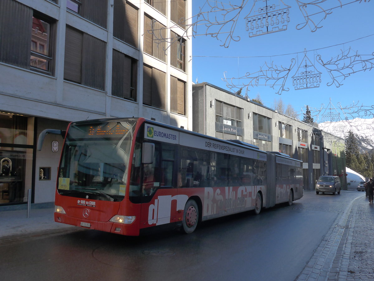 (178'566) - SBC Chur - Nr. 50/GR 155'850 - Mercedes (ex Nr. 91; ex Nr. 50) am 18. Februar 2017 in St. Moritz, Klinik Gut