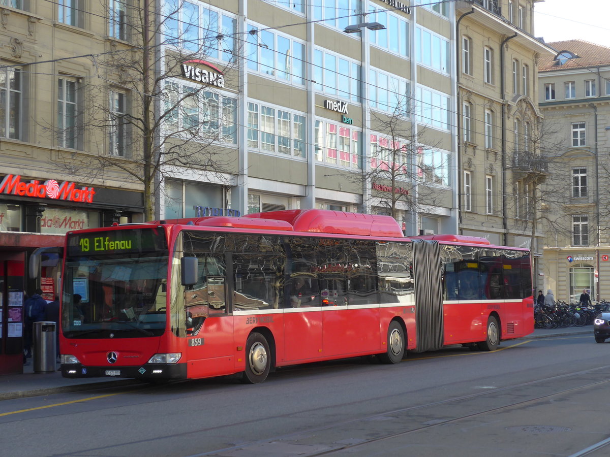 (178'685) - Bernmobil, Bern - Nr. 859/BE 671'859 - Mercedes am 20. Februar 2017 beim Bahnhof Bern