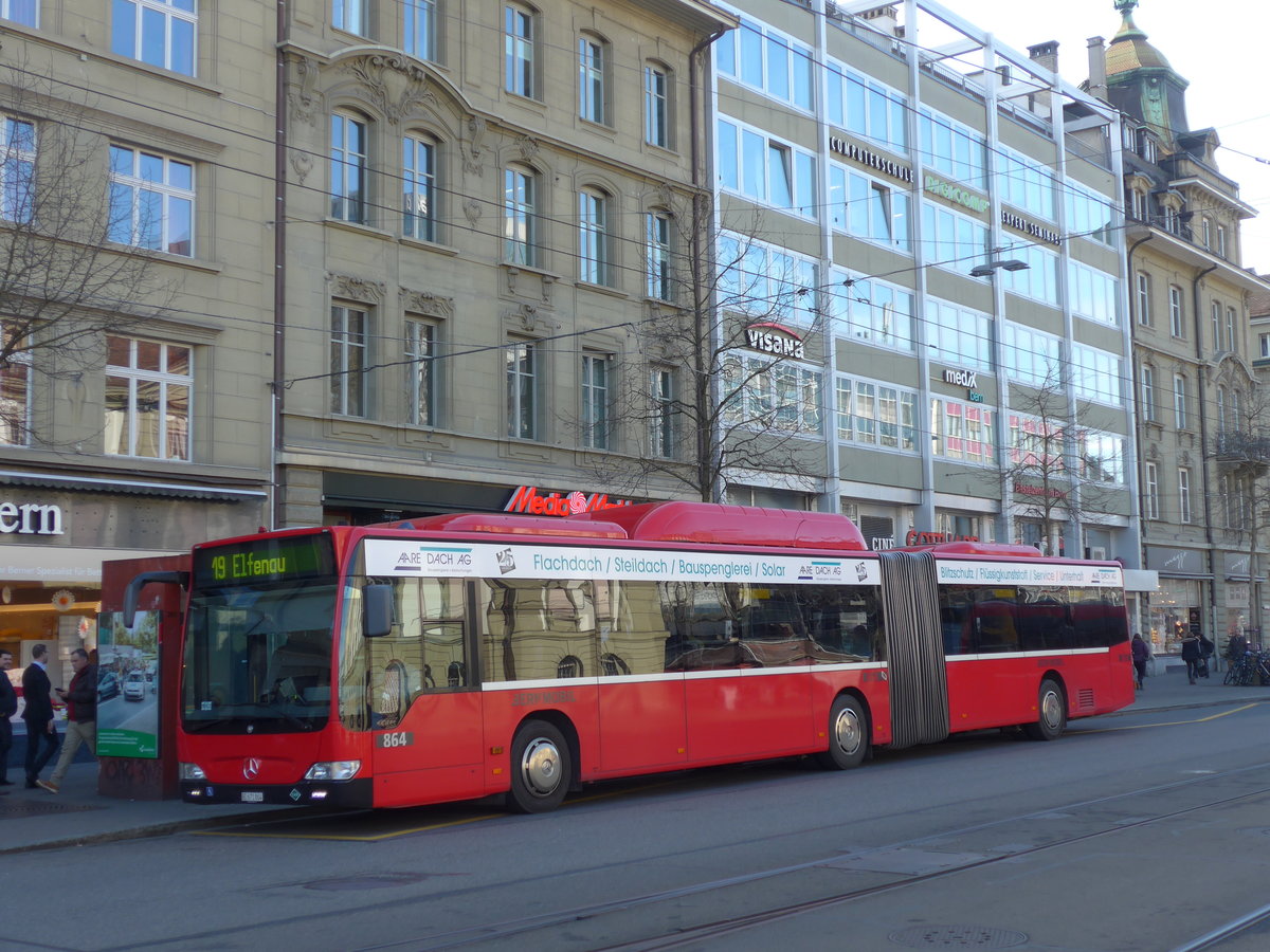 (178'706) - Bernmobil, Bern - Nr. 864/BE 671'864 - Mercedes am 20. Februar 2017 beim Bahnhof Bern