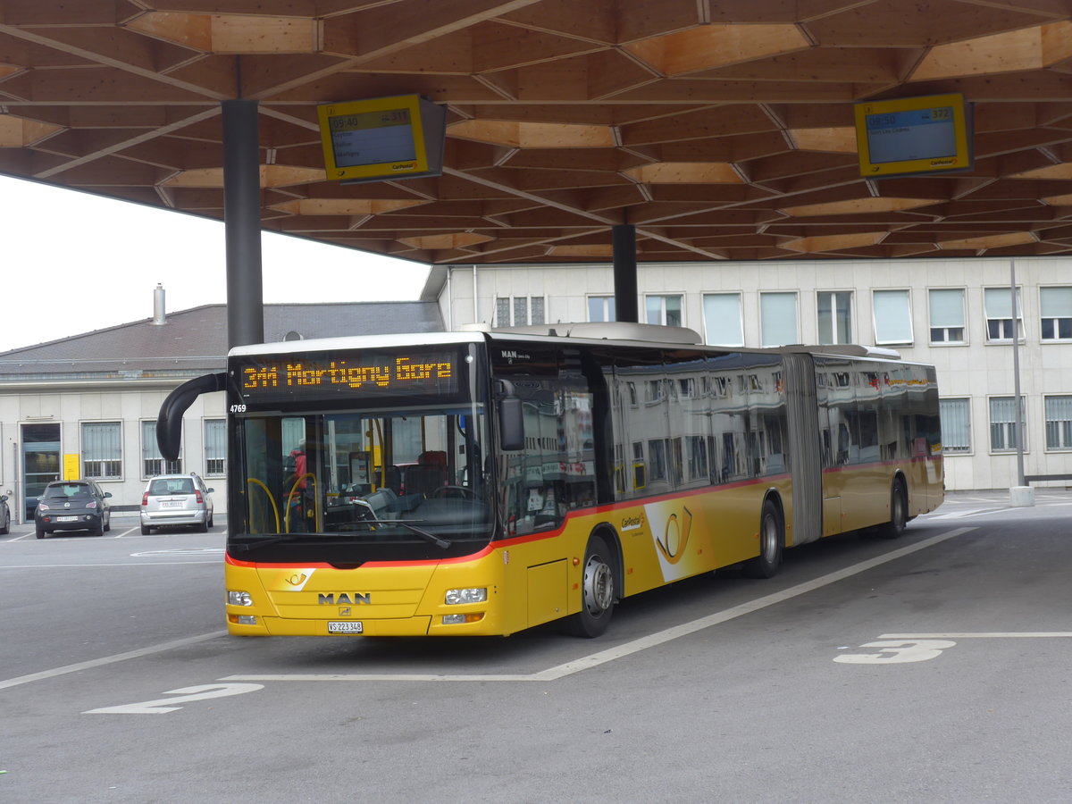 (178'941) - Buchard, Leytron - VS 223'348 - MAN (ex Nr. 161) am 12. Mrz 2017 beim Bahnhof Sion