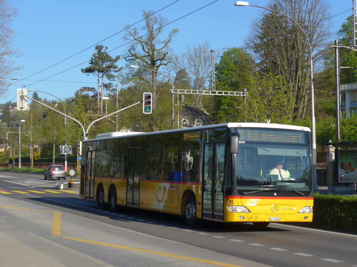 (179'381) - Bucheli, Kriens - Nr. 21/LU 15'030 - Mercedes am 10. April 2017 in Luzern, Verkehrshaus