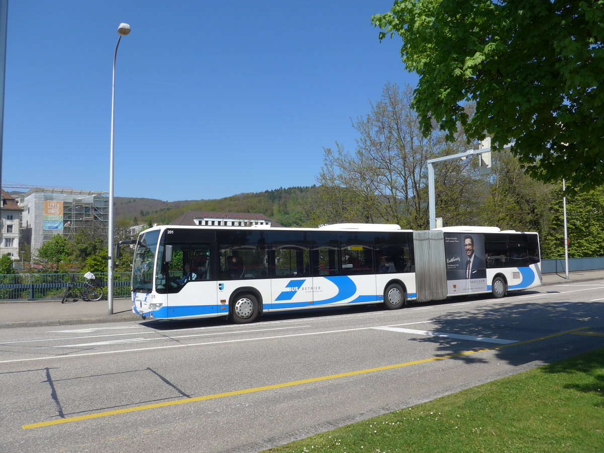 (179'845) - BOGG Wangen b.O. - Nr. 201/SO 157'070 - Mercedes am 29. April 2017 beim Bahnhof Olten