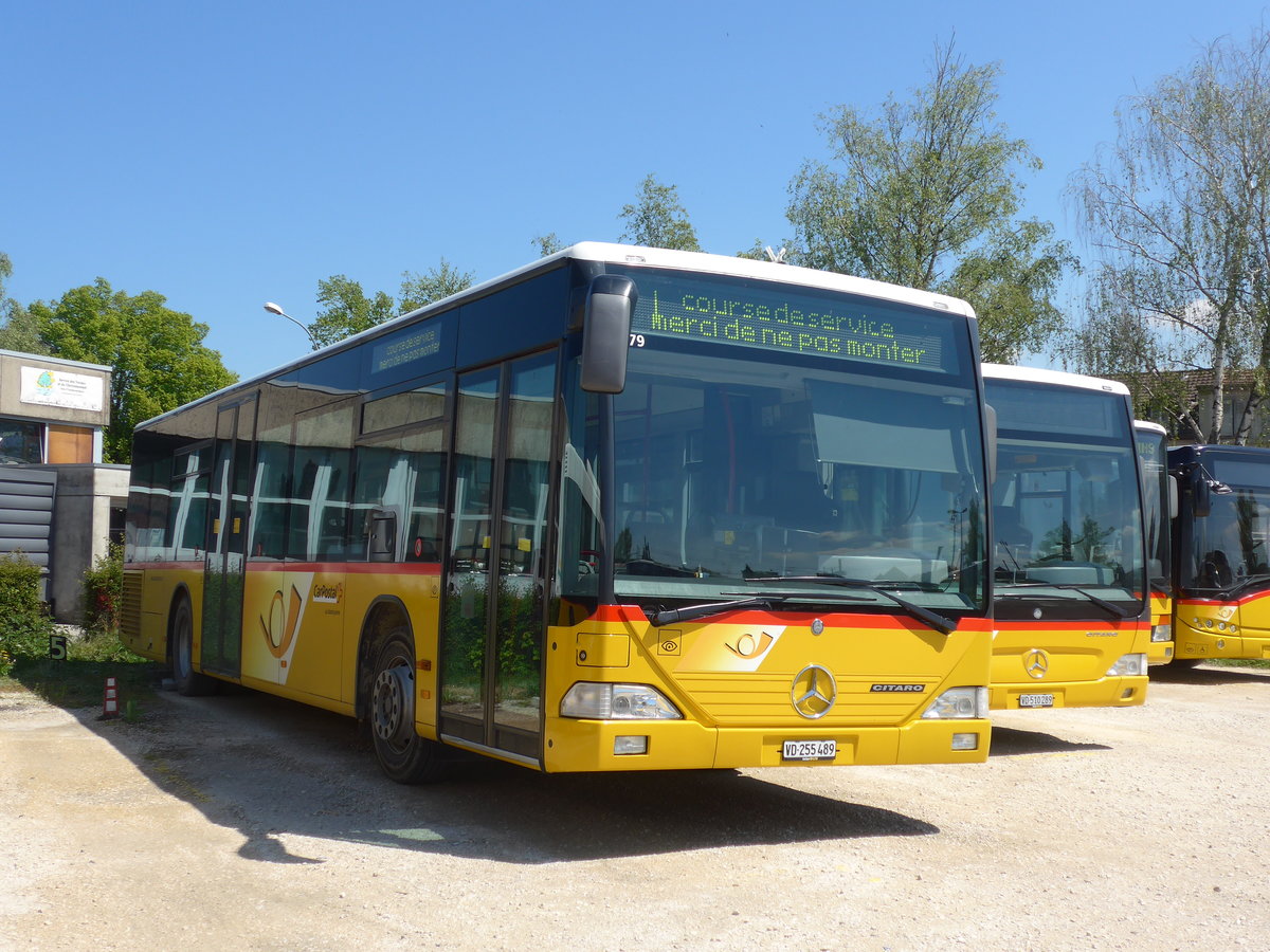 (179'853) - CarPostal Ouest - VD 255'489 - Mercedes am 29. April 2017 in Yverdon, Garage