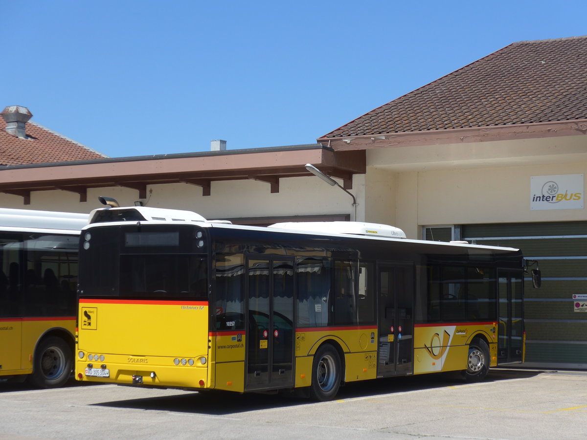 (179'877) - CarPostal Ouest - VD 305'304 - Solaris am 29. April 2017 in Yverdon, Garage