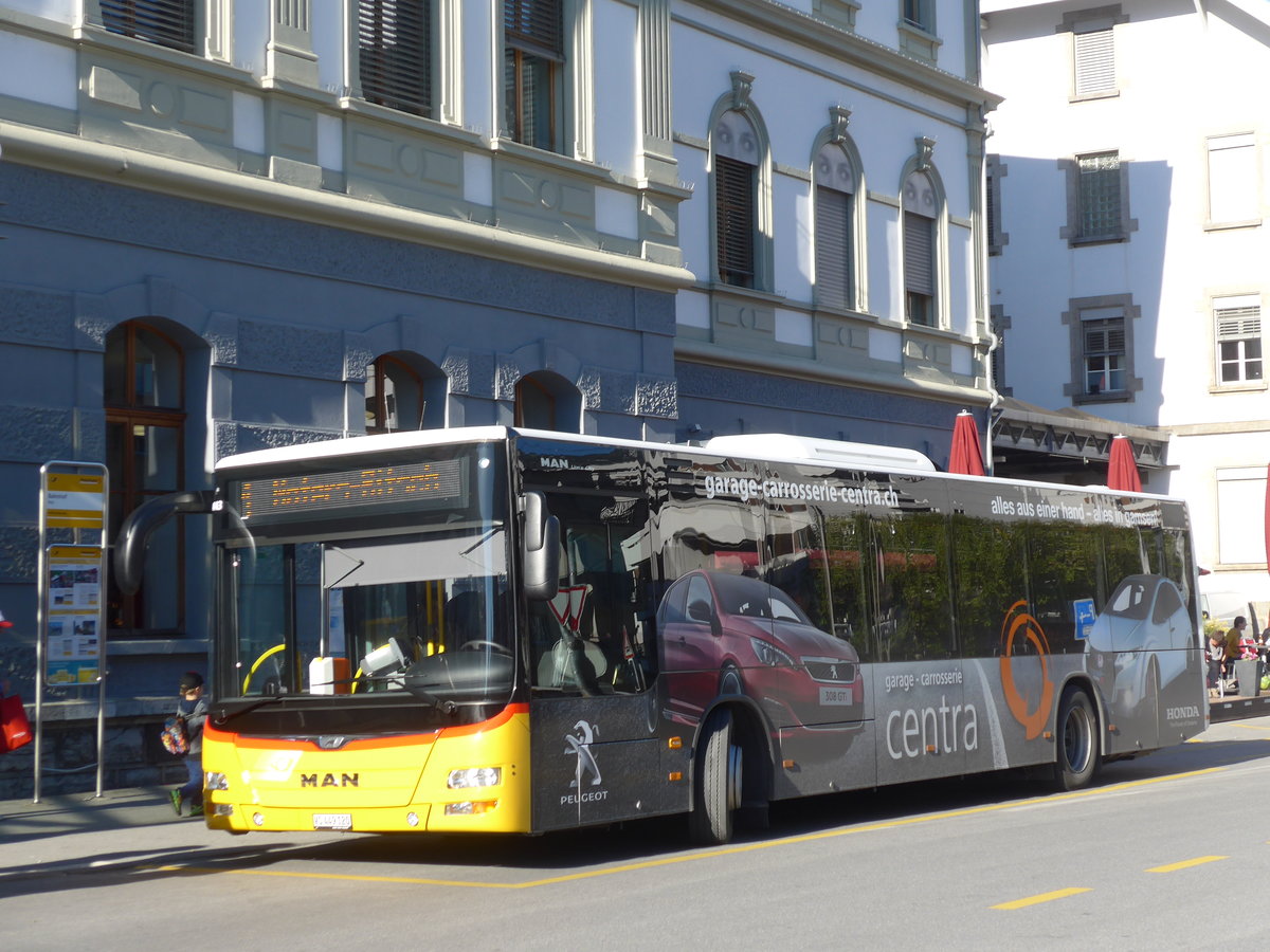 (179'915) - PostAuto Wallis - VS 449'120 - MAN am 29. April 2017 beim Bahnhof Brig