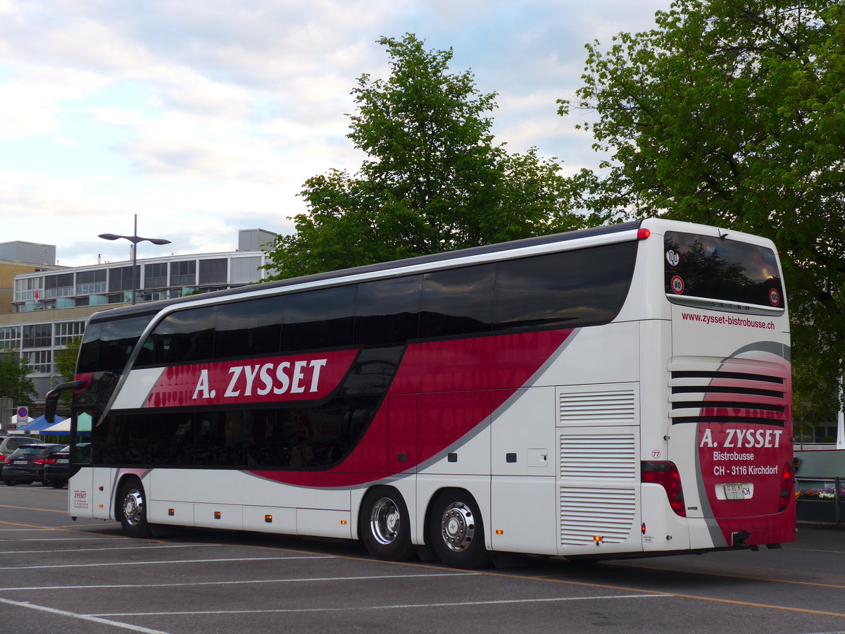 (180'029) - Zysset, Kirchdorf - Nr. 77/BE 77 - Setra am 11. Mai 2017 in Thun, CarTerminal