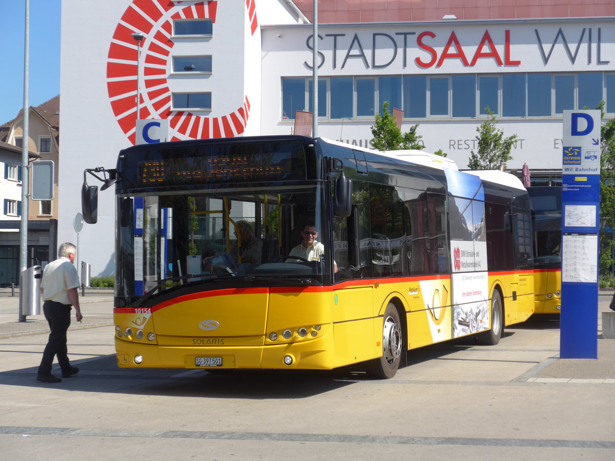 (180'172) - Schmidt, Oberbren - SG 397'501 - Solaris am 21. Mai 2017 beim Bahnhof Wil