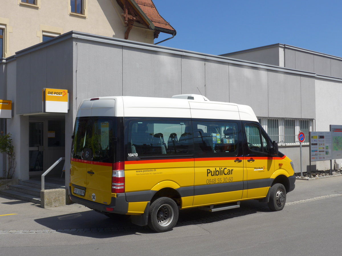 (180'334) - Haas, Eggerstanden - AI 6392 - Mercedes am 22. Mai 2017 beim Bahnhof Appenzell