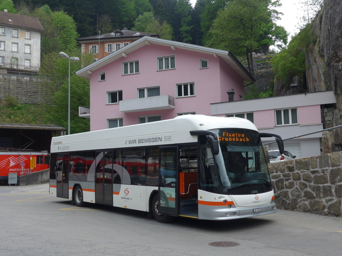 (180'684) - AAGU Altdorf - Nr. 6/UR 9140 - Hess am 24. Mai 2017 beim Bahnhof Gschenen